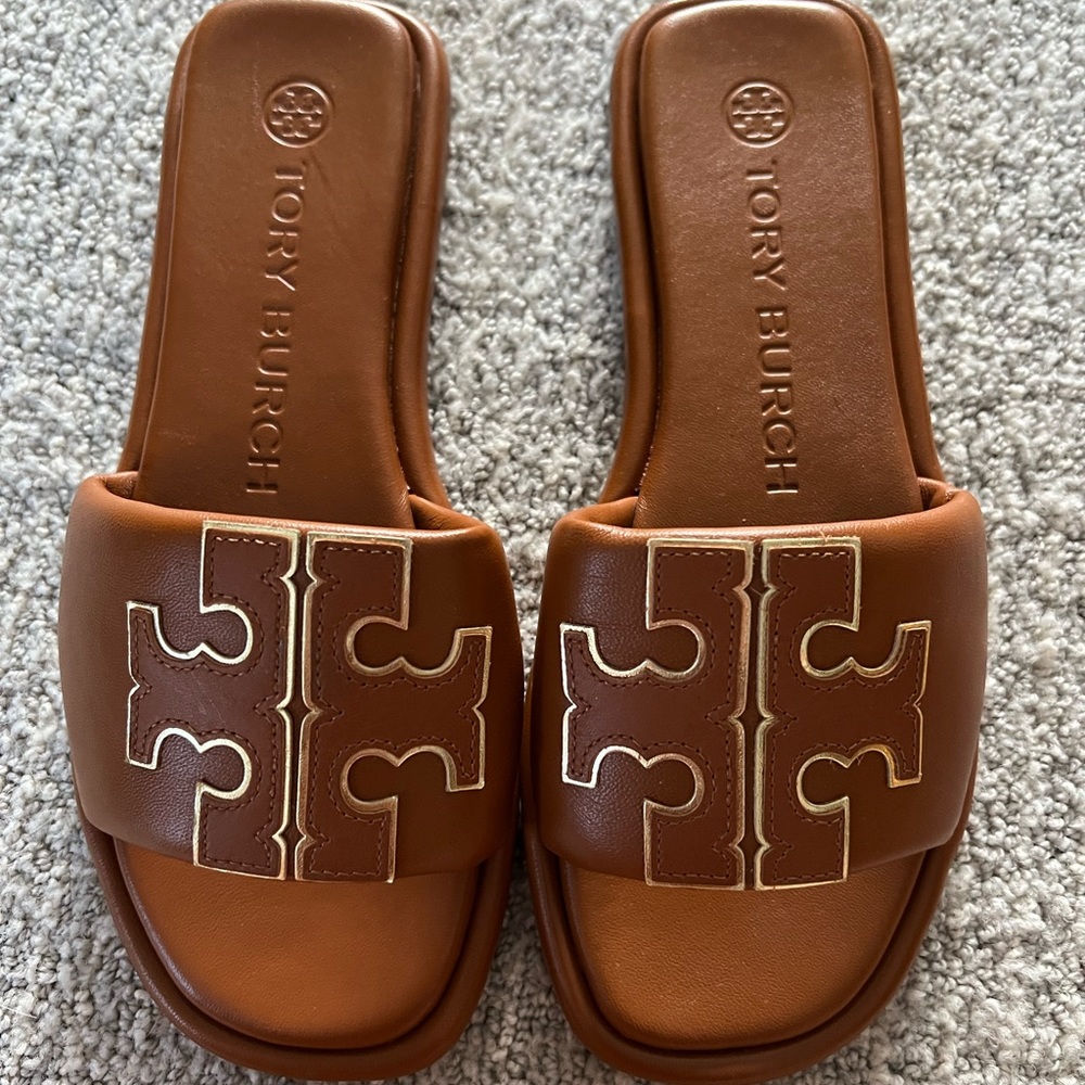 Tory Burch Double T Sport Slide 5.5